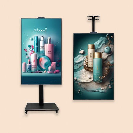 Ecran vitrine professionnel Multimédia 43" 2K Full HD Haute Luminosité 2500 nits, 24H/7J - système Android