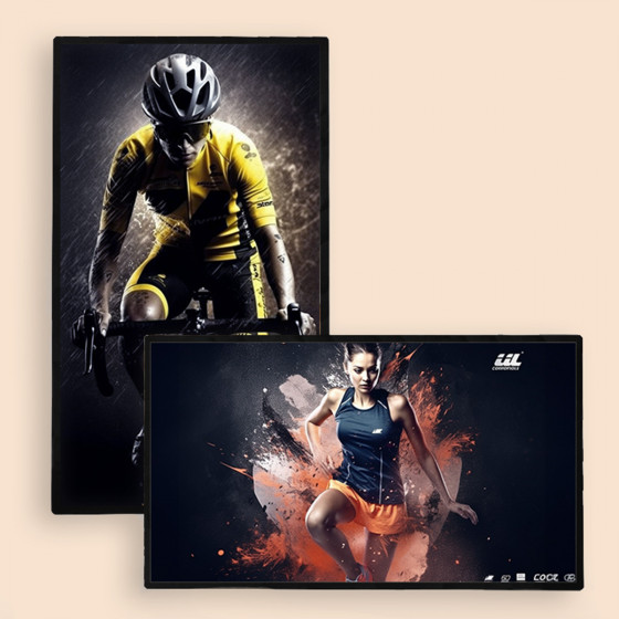 Ecran publicitaire mural multimédia Luminosité 350 nits  A9 32"