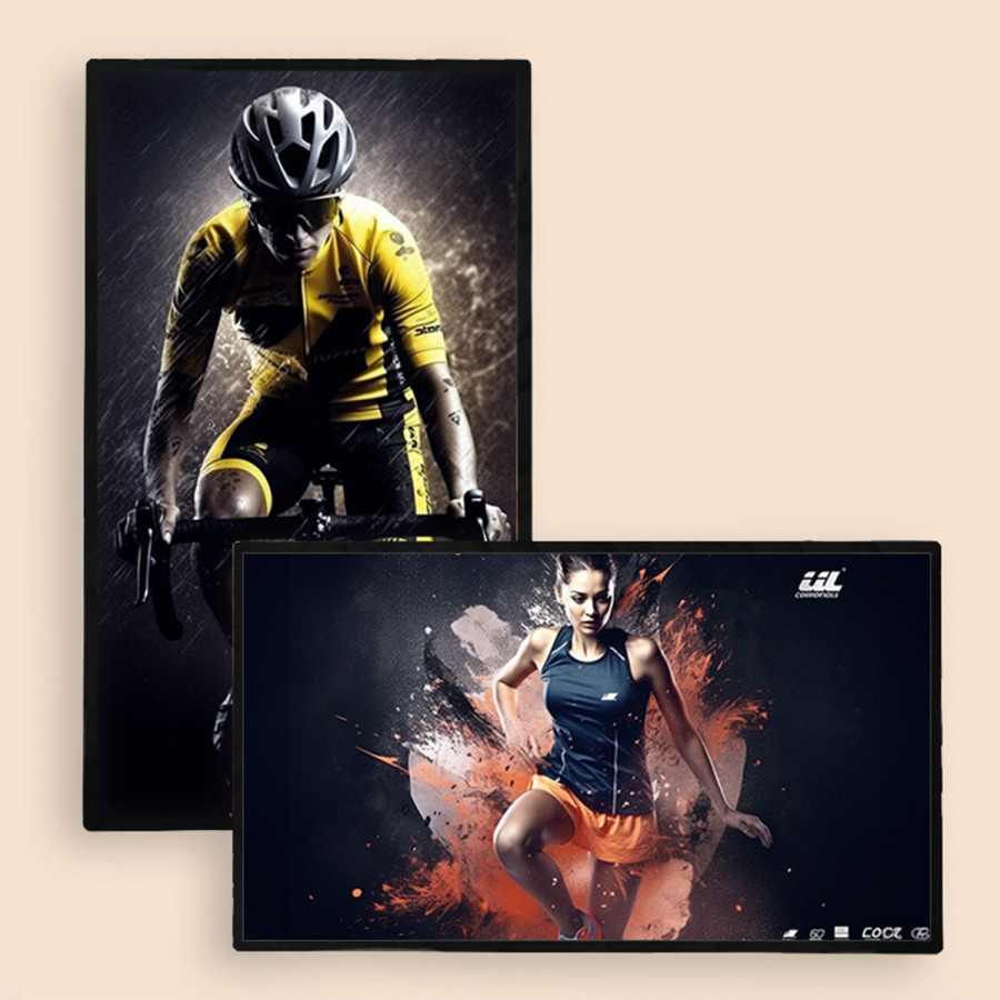 Ecran publicitaire mural multimédia Luminosité 350 nits  A9 32"