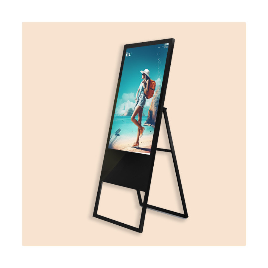 Ecran publicitaire chevalet multimédia 43" version tactile
