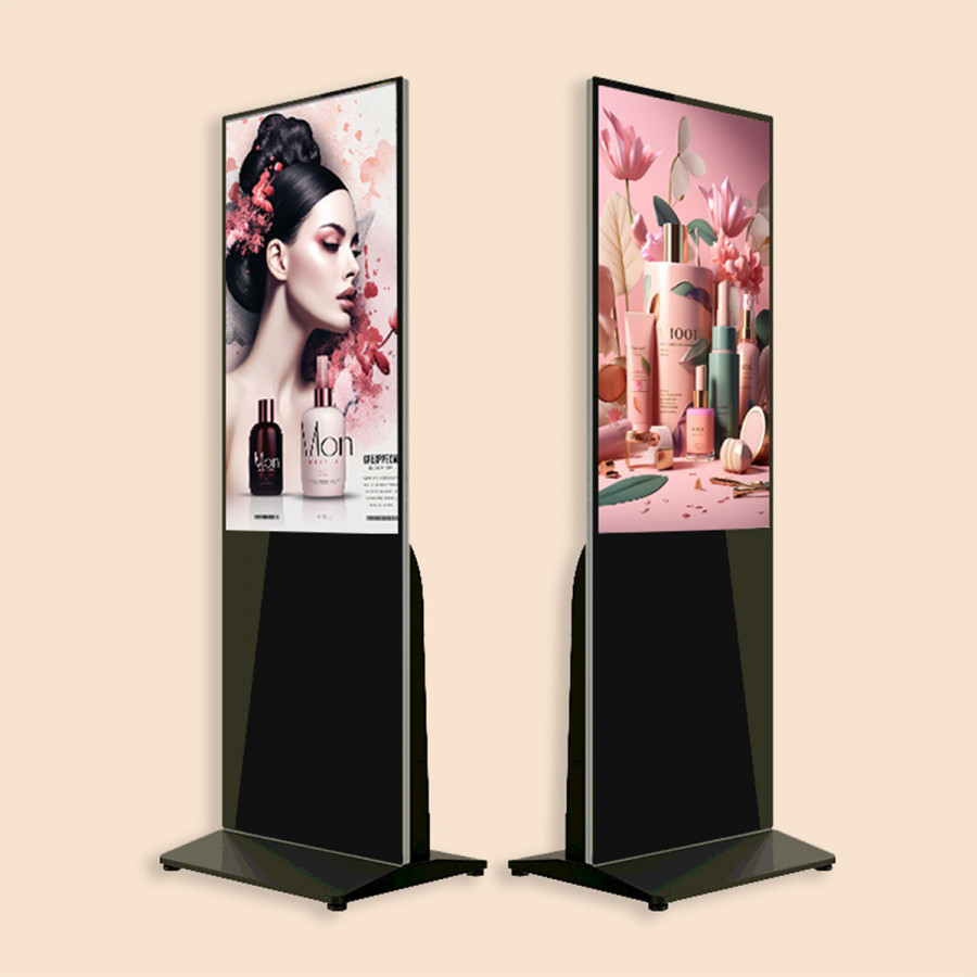 Totem publicitaire Multimédia 49" version tactile