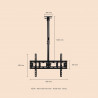 Support plafond télescopique pour écran de 32'' à 65''