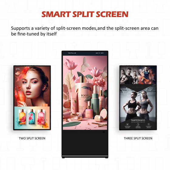 Totem publicitaire Multimédia 43" version tactile