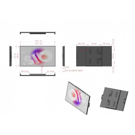 copy of copy of Ecran vitrine professionnel Multimédia Haute Luminosité 32"