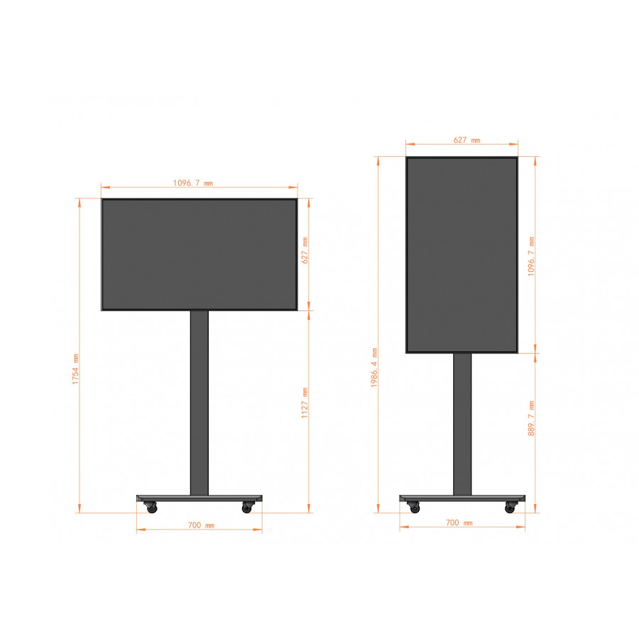 Écran Vitrine Pro 49" 2K HD - Haute Luminosité 2500 nits | Android