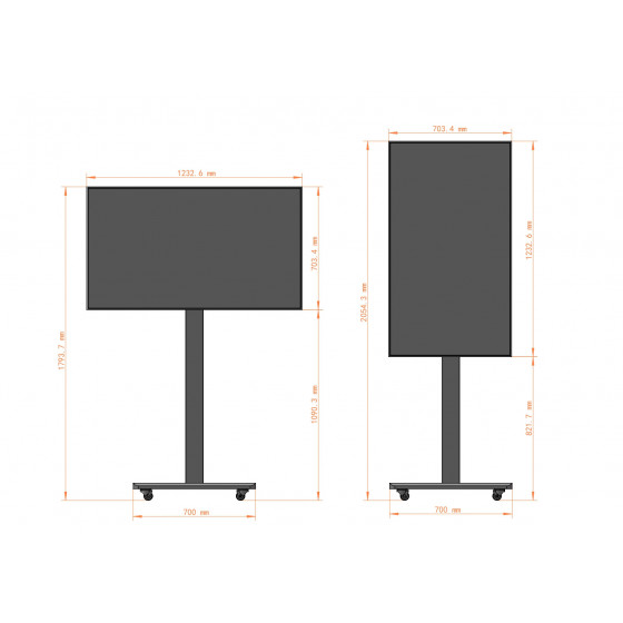 ADVUE BG55OD12: Ecran Professionnel Dynamique 55" 4K 1000 nits Android