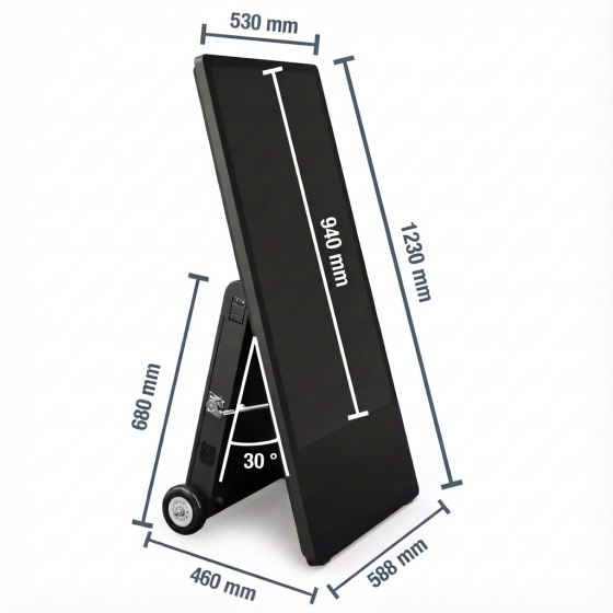 Stop trottoir Numérique 43" Extérieur | Chevalet Digital