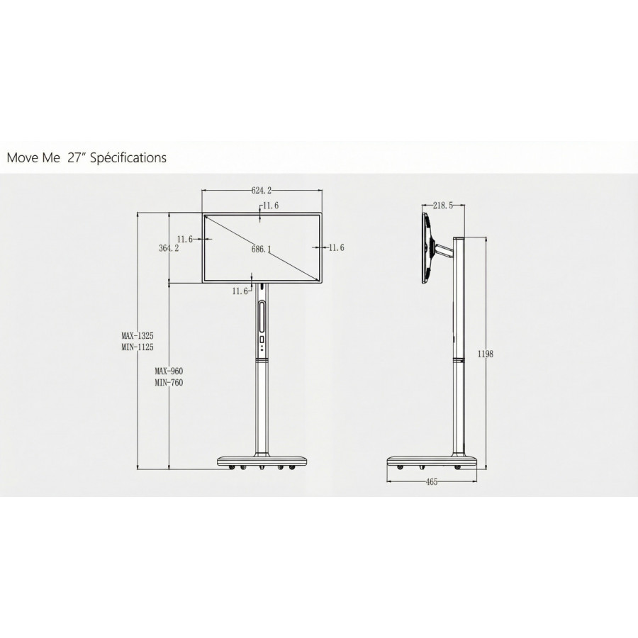 Move Me – Écran mobile Android certifié Google tactile sur roulet