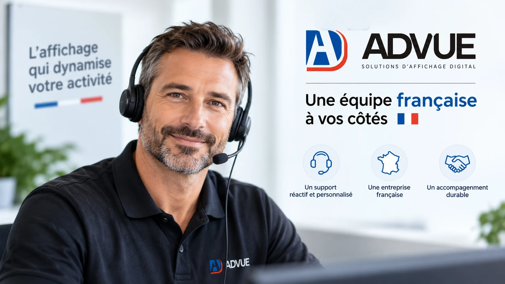 Service de support technique ADVUE, assistance et accompagnement professionnel